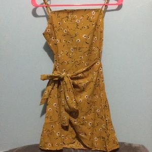 romwe yellow dress